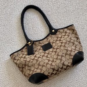 Coach Jacquard Bleecker Tote Shoulder Bag